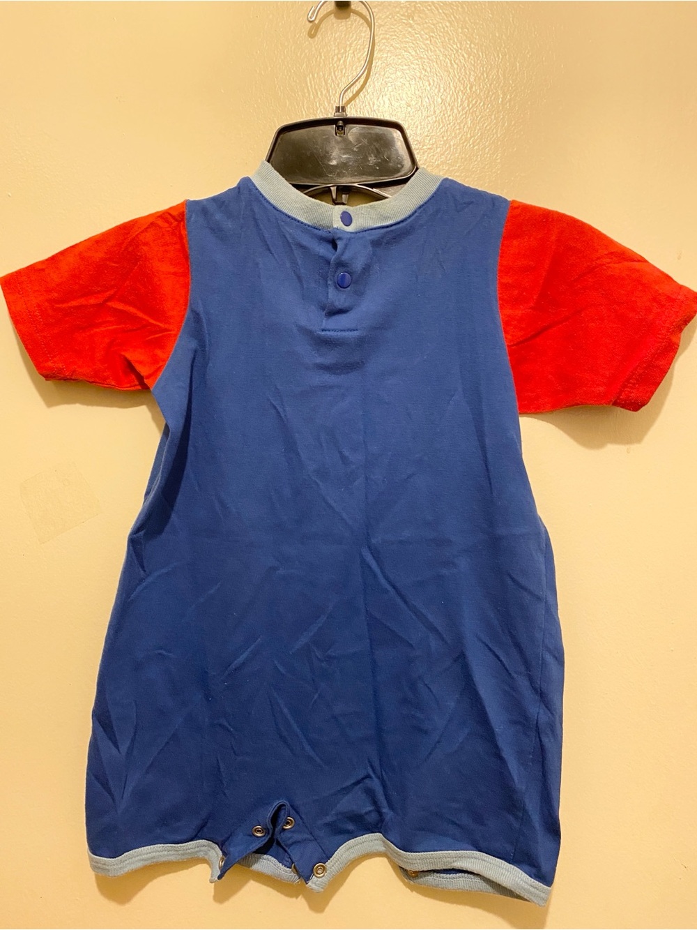 Blue & Red Space Graphic Kids Romper - Don't Get Lost in Space. 24M (c) - Picture 2 of 4